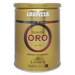 Кава Lavazza Qualita Oro мелена 250 г у металевій банці.