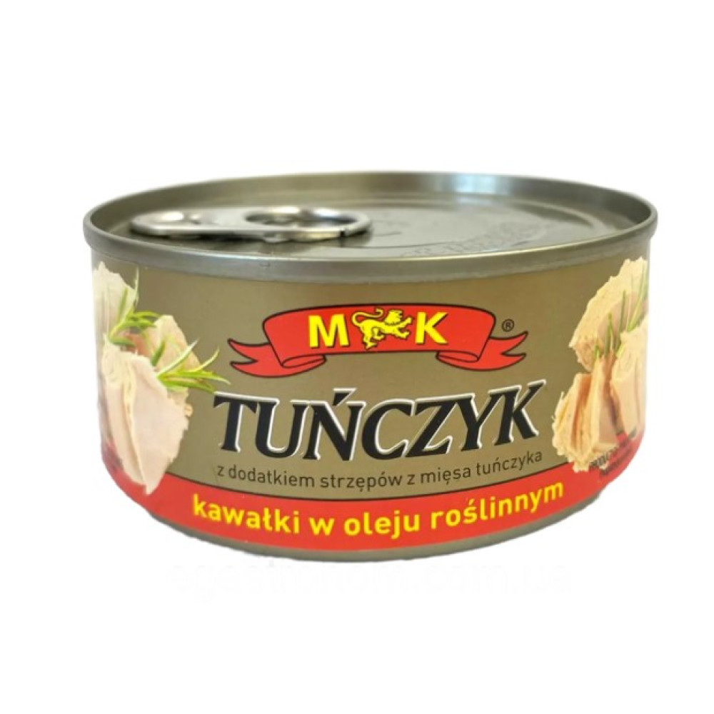 Тунец M&K кусочками в растительном масле 170г