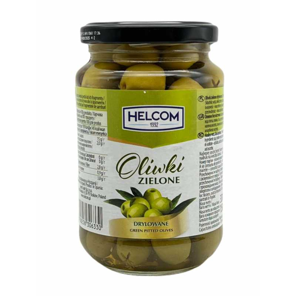 Оливки зелені без кісточки Oliwki zielone Helcom, 330г