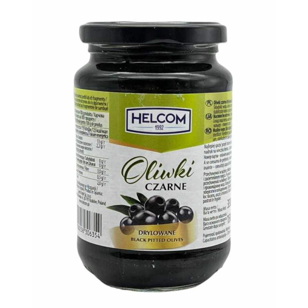 Оливки чорні без кісточки Helcom, 330г