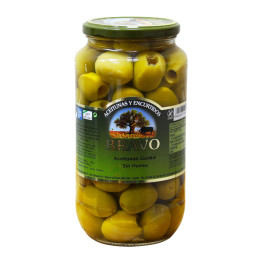 Оливки-гиганты Гордаль без косточки Bravo Aceitunas Gordales sin hueso, 1000 г