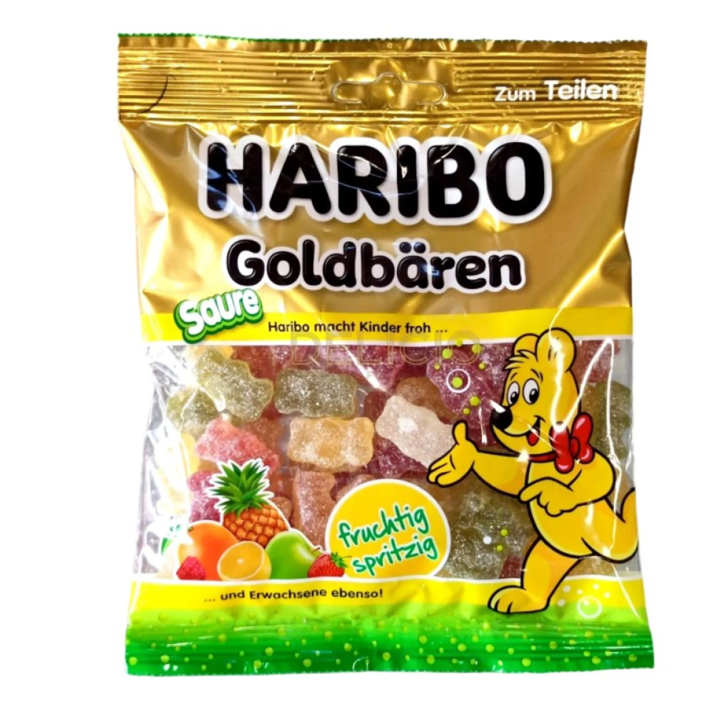Желейні цукерки Haribo Ведмедики кислі 175г