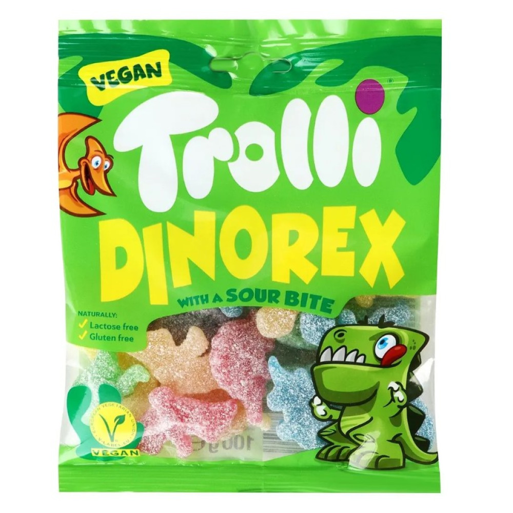 Цукерки желейні Trolli Dinorex 150г