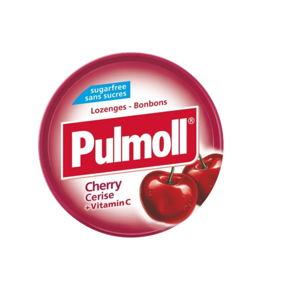 Льодяники Pulmoll вишня, без цукру 45г