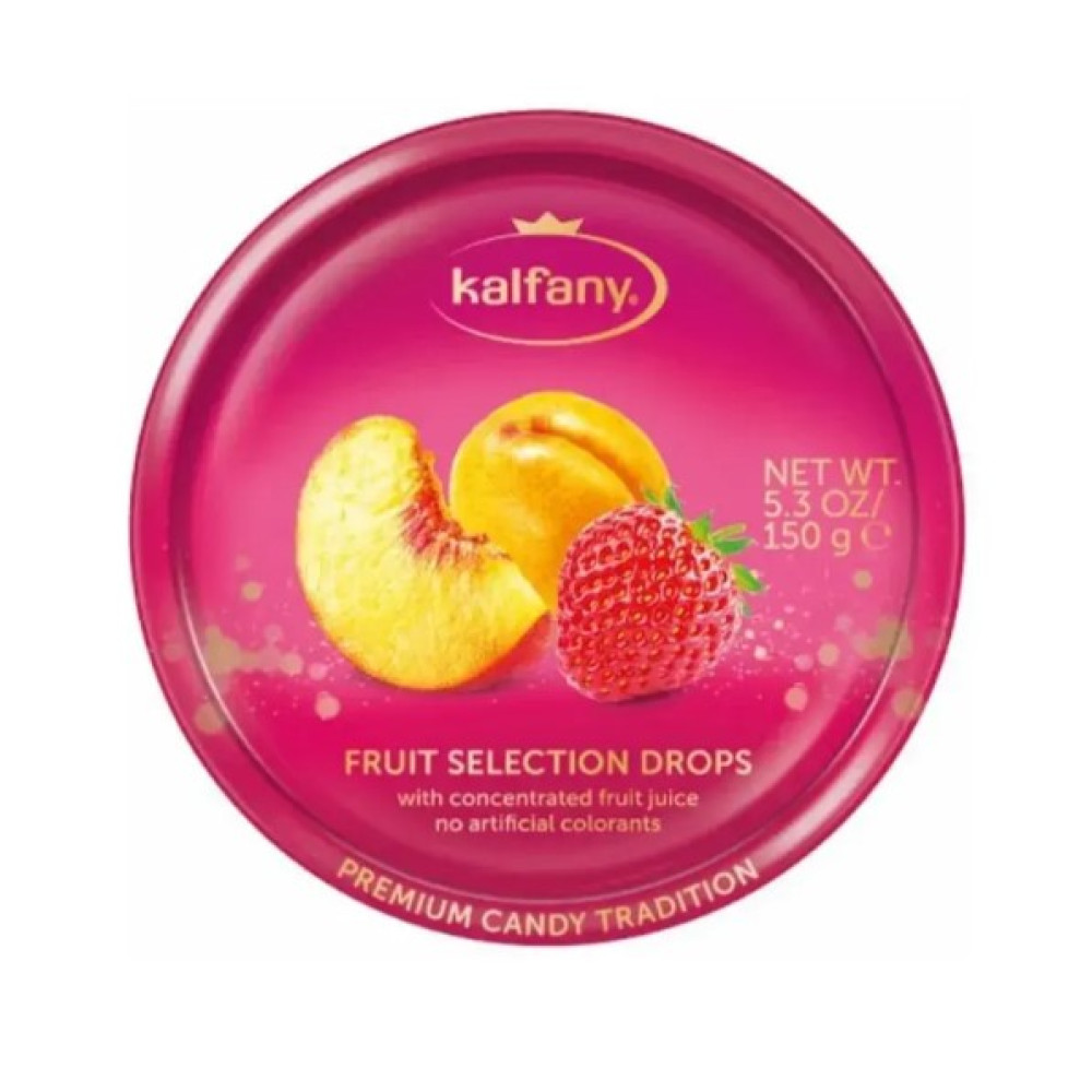 Льодяники Kalfany Fruit Selection фруктовий мікс 150г