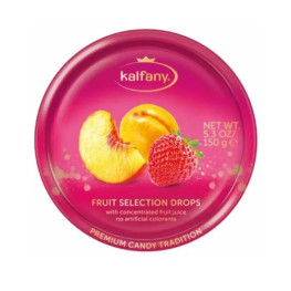 Льодяники Kalfany Fruit Selection фруктовий мікс 150г