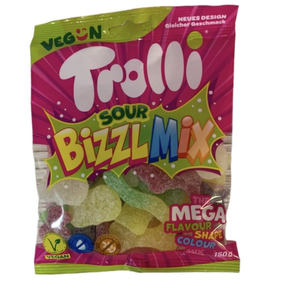 Конфеты желейные Trolli BizzlMix 150г