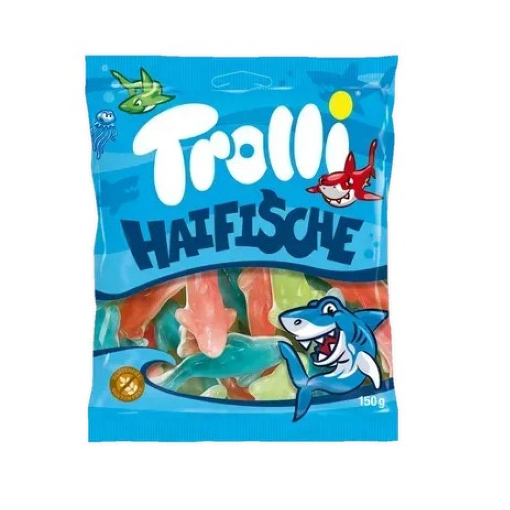 Цукерки желейні Trolli акули 150г