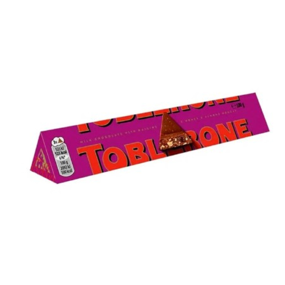 Шоколад Toblerone молочный с изюмом 100г