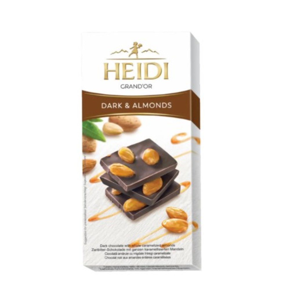 Темный шоколад Heidi с миндалем 100г