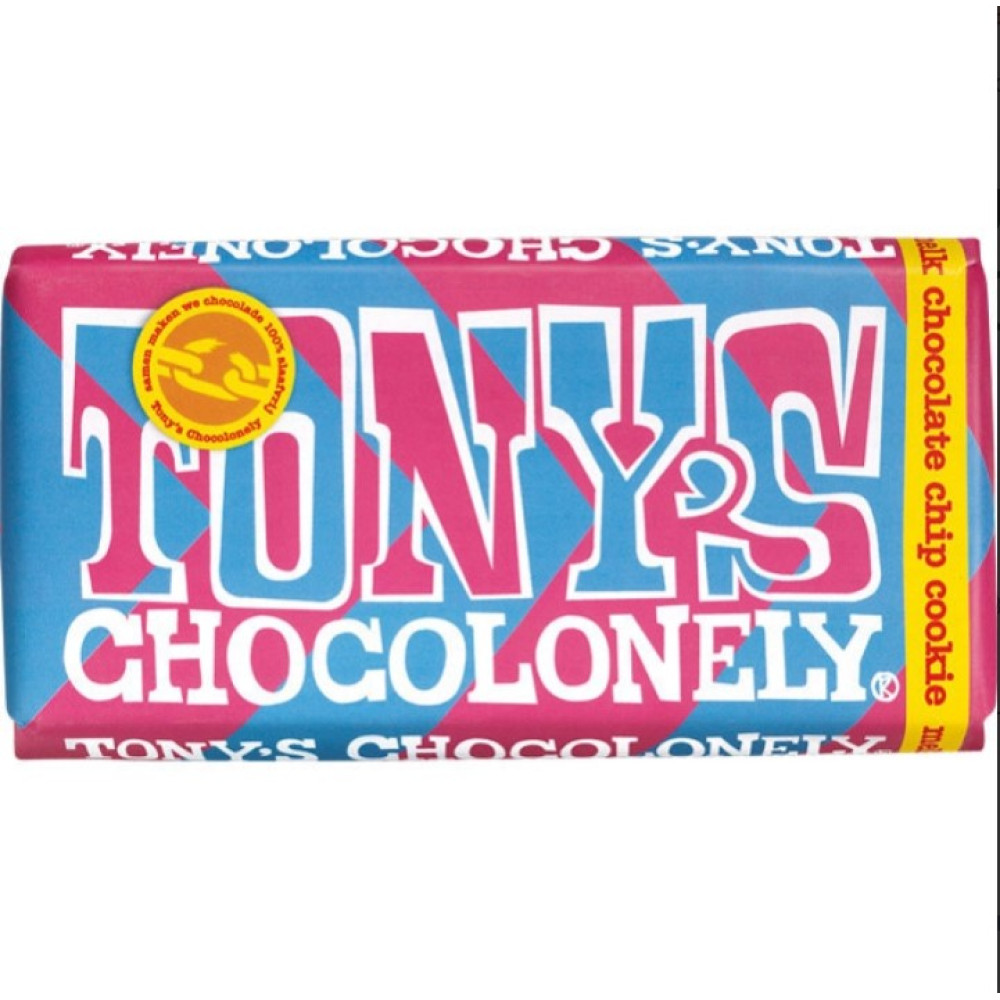 Молочный шоколад Tony's с кусочками шоколадного печенья 180г