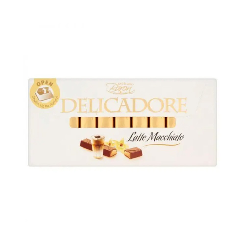 Шоколад темный молочный Baron Delicadore Latte, 200г