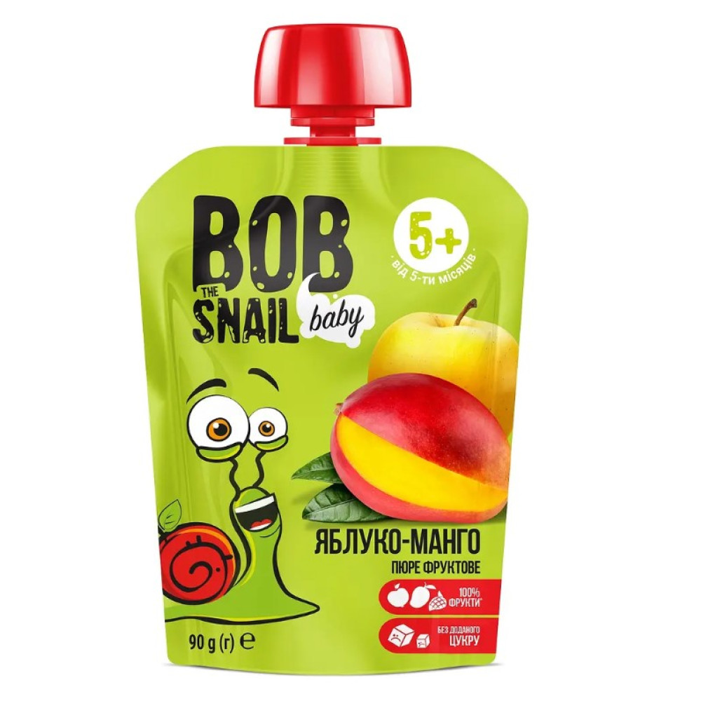 Пюре фруктове Bob Snail яблуко-манго 90 г