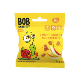 Фруктовый снек Bob Snail мультифруктовый 20г