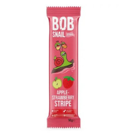 Конфета Bob Snail яблоко-клубника 14г