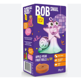 Натуральные конфеты Bob Snail яблоко-груша 20г + игрушка