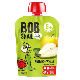 Пюре фруктовое Яблоко-груша Bob Snail 90г