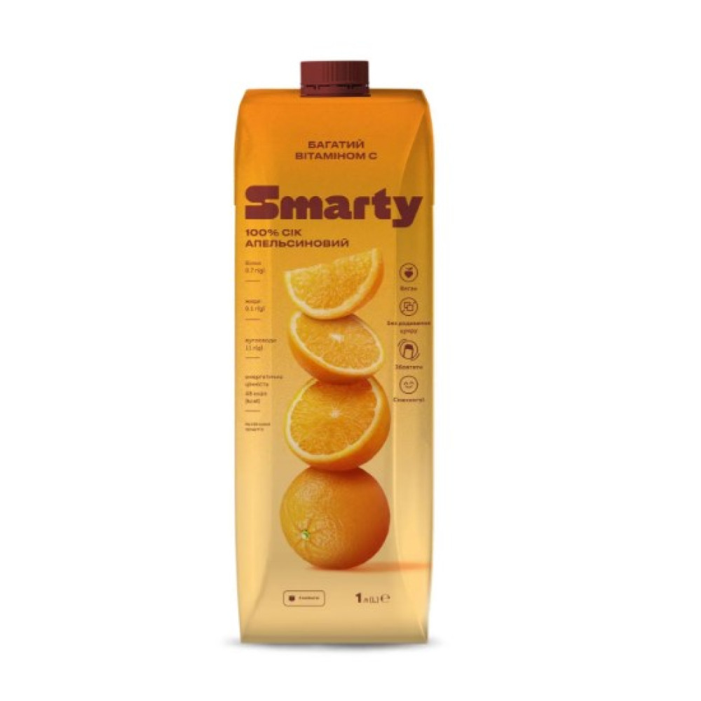 Сік Smarty Апельсиновий 1л