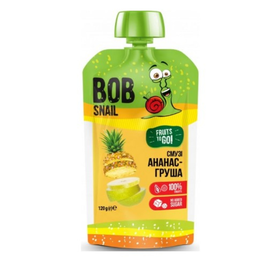 Смузі Bob Snail ананас-груша 120г