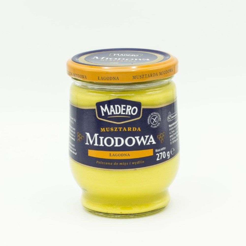 Горчица медовая Madero Miodowa 270г