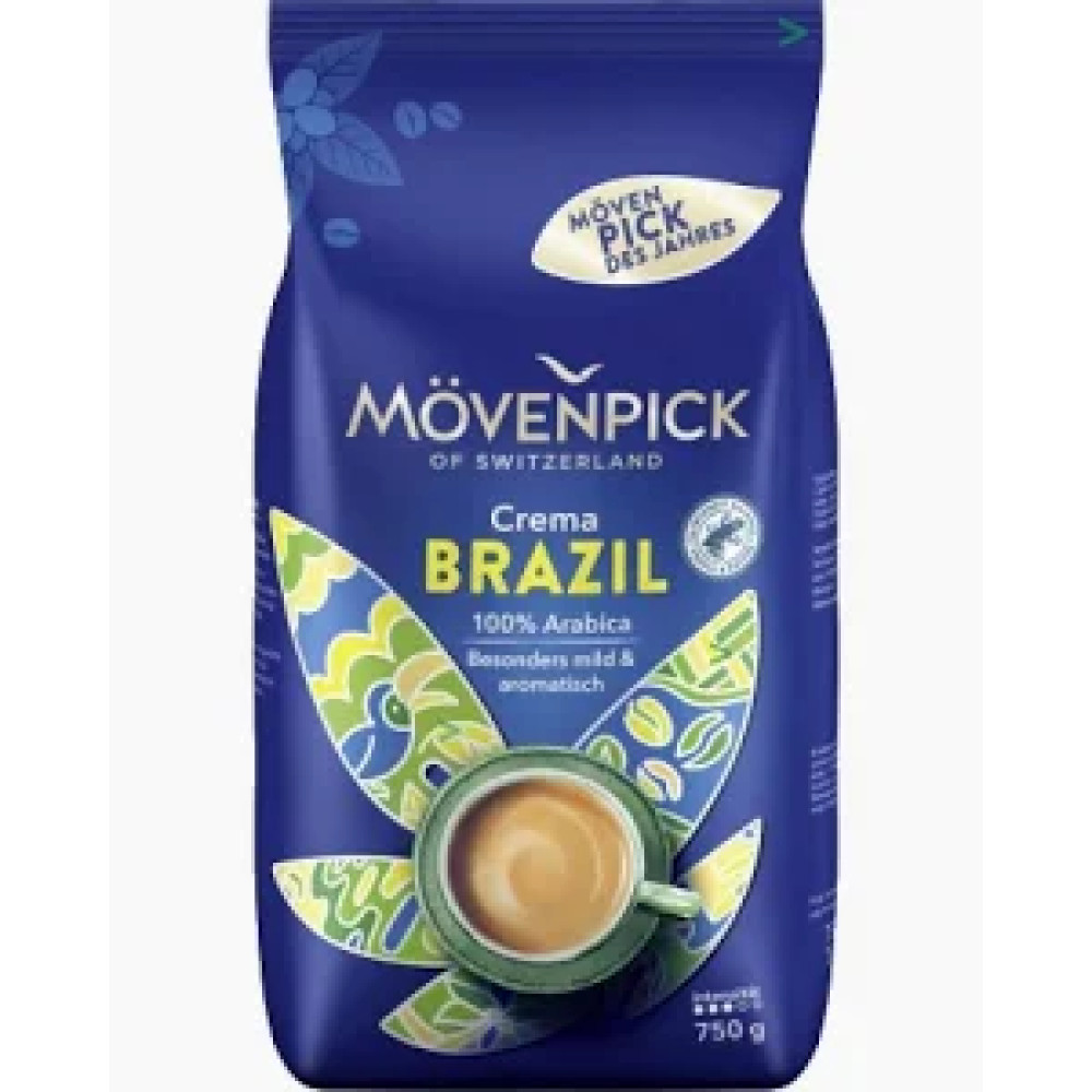 Кофе в зернах Mövenpick Crema Brazil 750г 100% Арабіка
