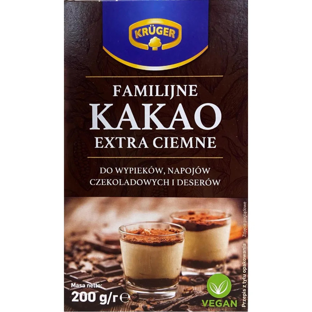 Какао KRUGER экстра темное 200 г