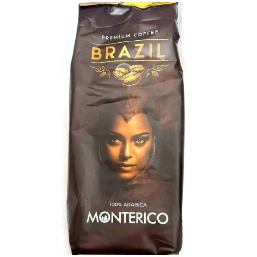 Кофе зерна Monterico Brazil 100% премиальная бразильская арабика 1кг,
