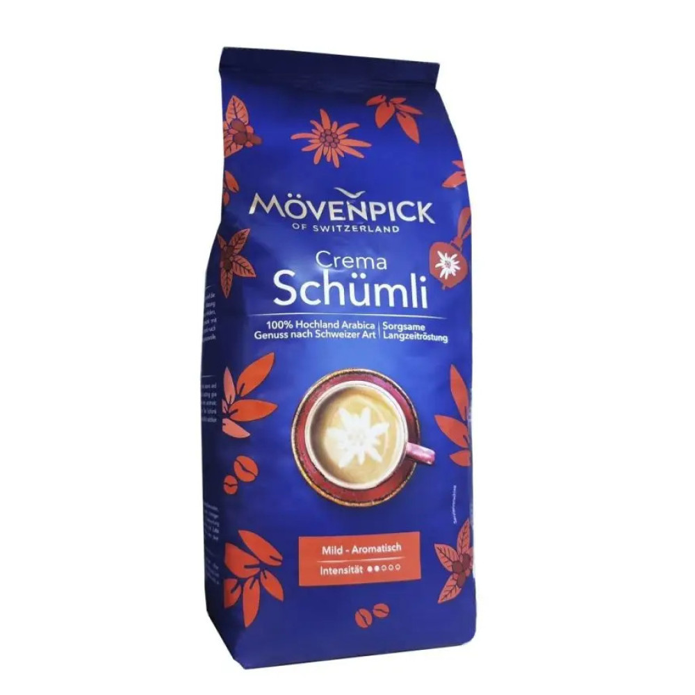 Кофе зерновой Movenpick Crema Schumli арабика 100% 1кг,