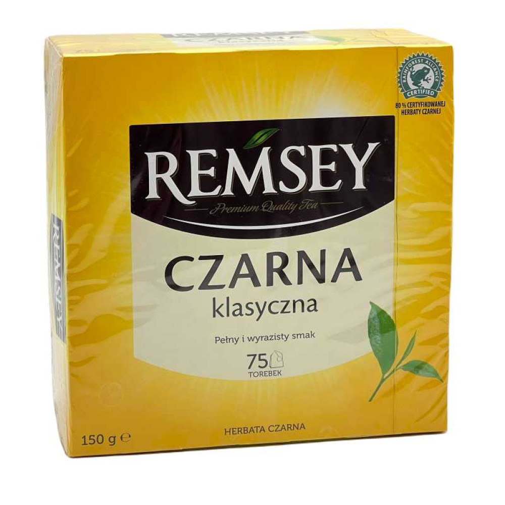 Чай чорний Remsey Klasyczna strong 75 пакетиків