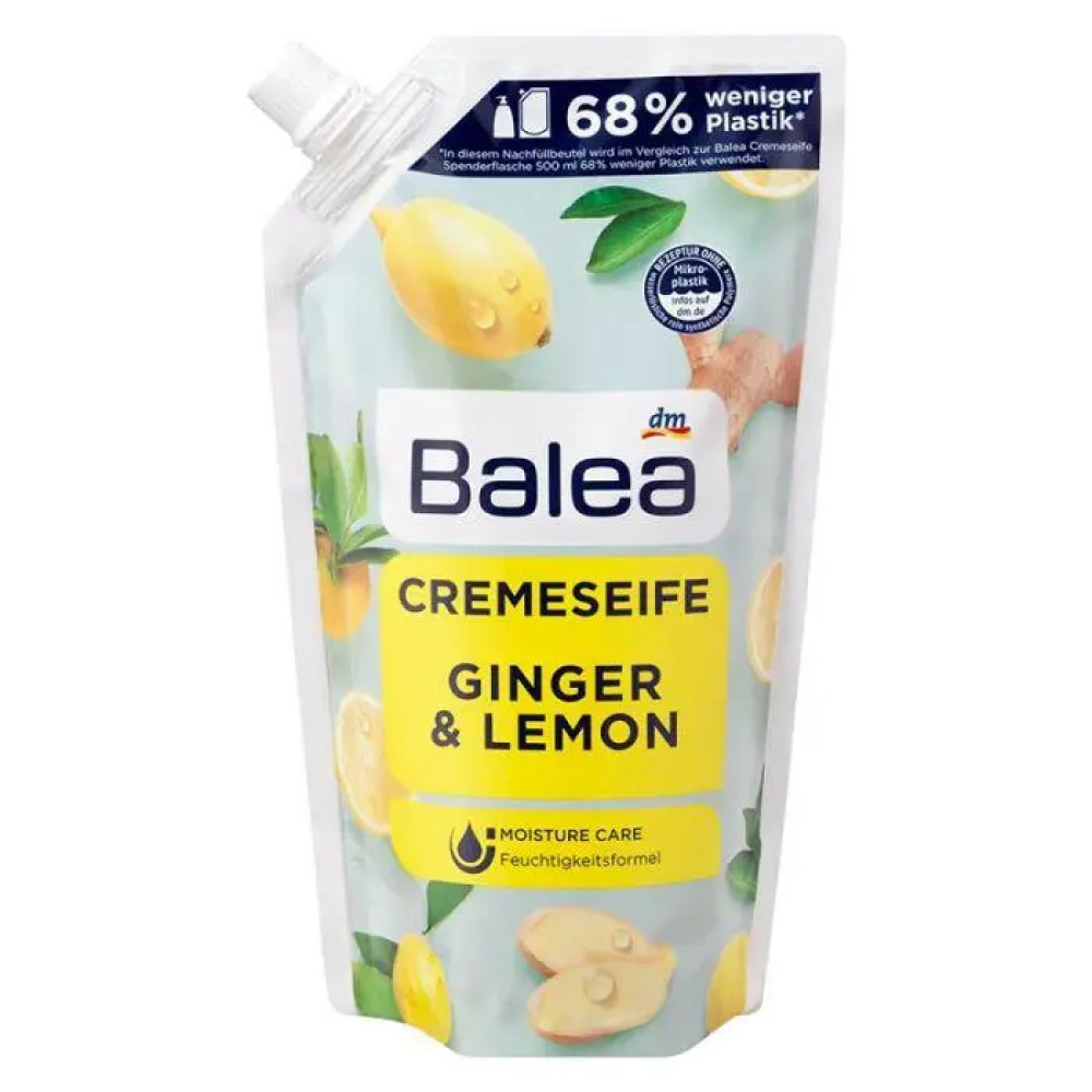 Жидкое крем-мыло Balea Имбирь и лимон 500 ml (запаска)