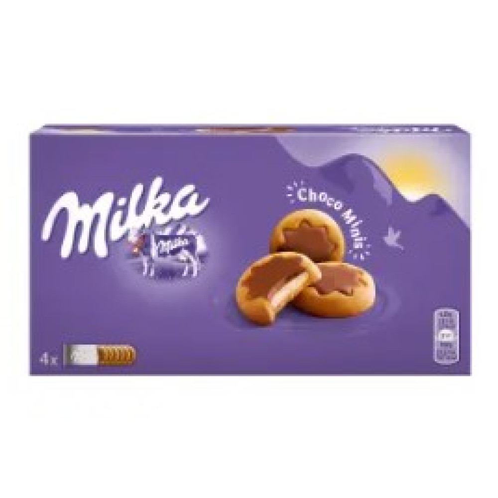 Пісочне печиво із вершковим кремом та молочним Milka Choco Minis Stars 150 г