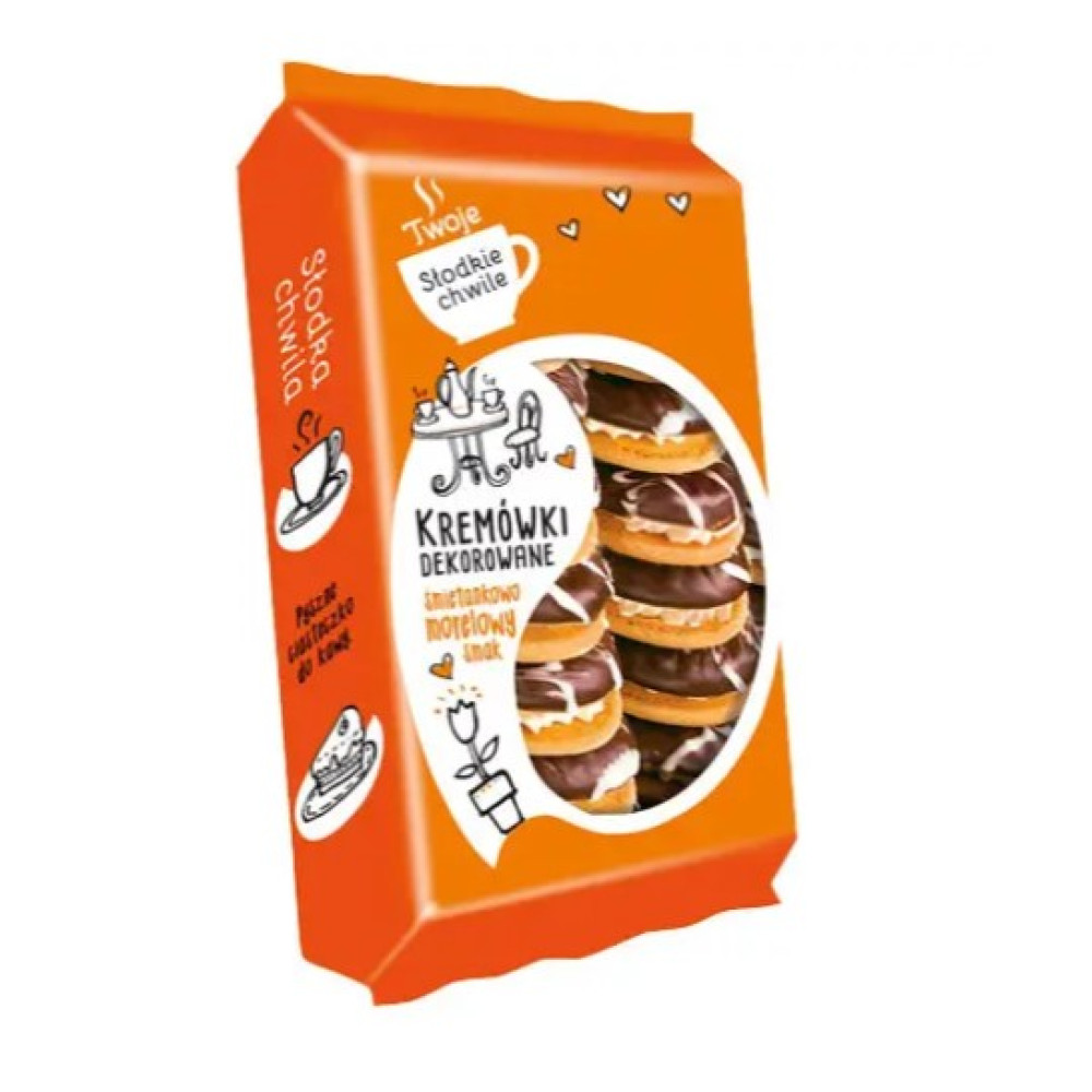 Печиво Kremowki з вершково-абрикосовим смаком 330 г