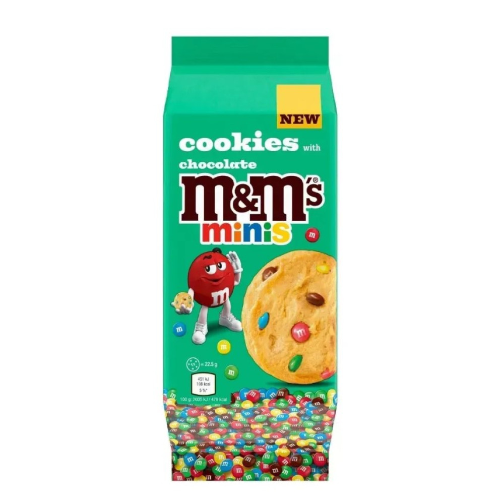 Печиво M&M's Minis Cookies 180g