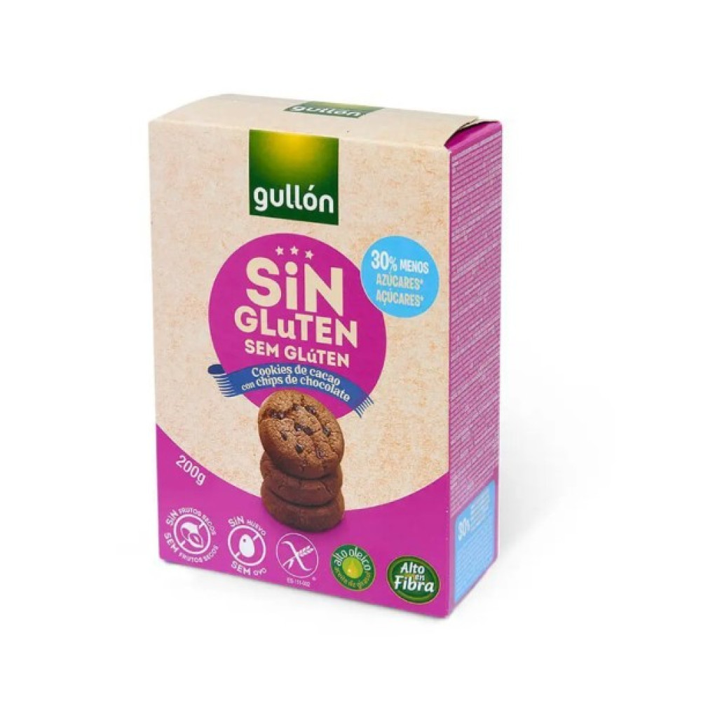 Печенье без глютена Gullon Chocolate chips 200 г