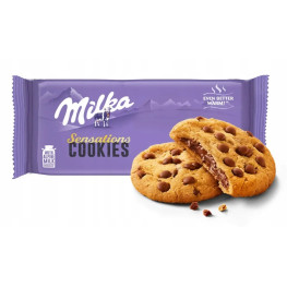 Печенье Milka Sensations Cookies с жидкой шоколадной начинкой 156г