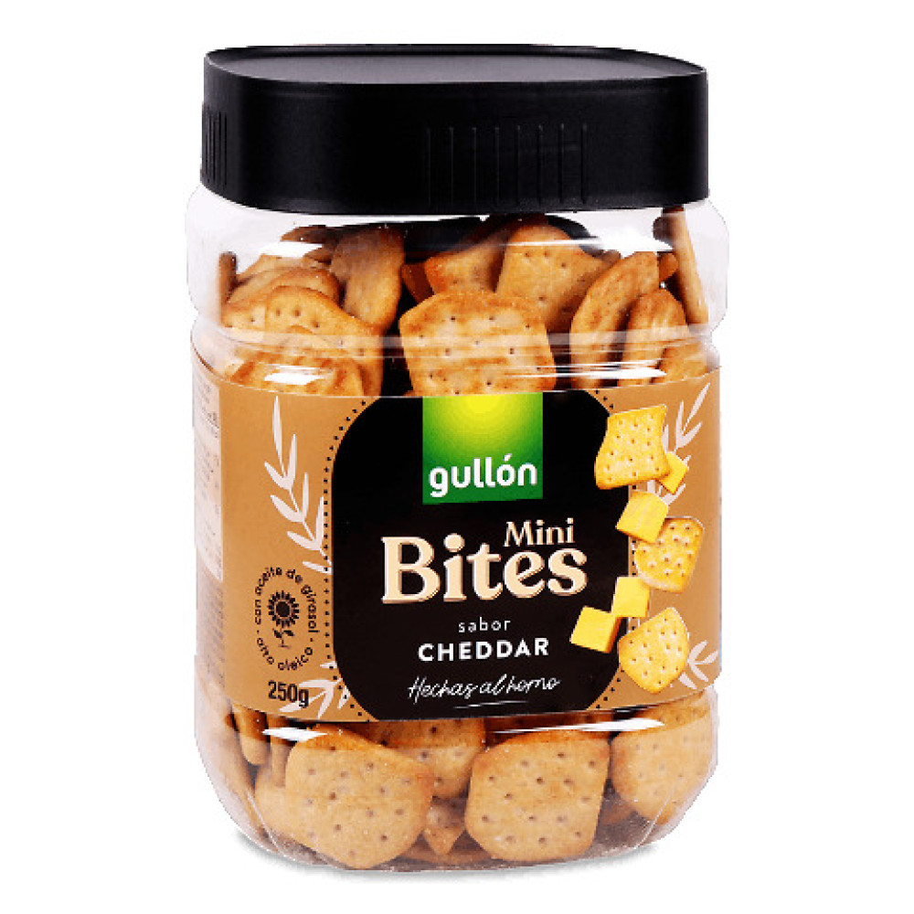 Крекер з сиром Gullon Chedar Mini Bites 250 г