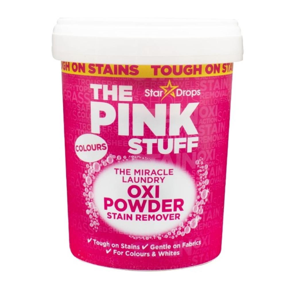 Кисневий засоб для виведення плям для кольорової білизни Pink Stuff Oxi 1кг