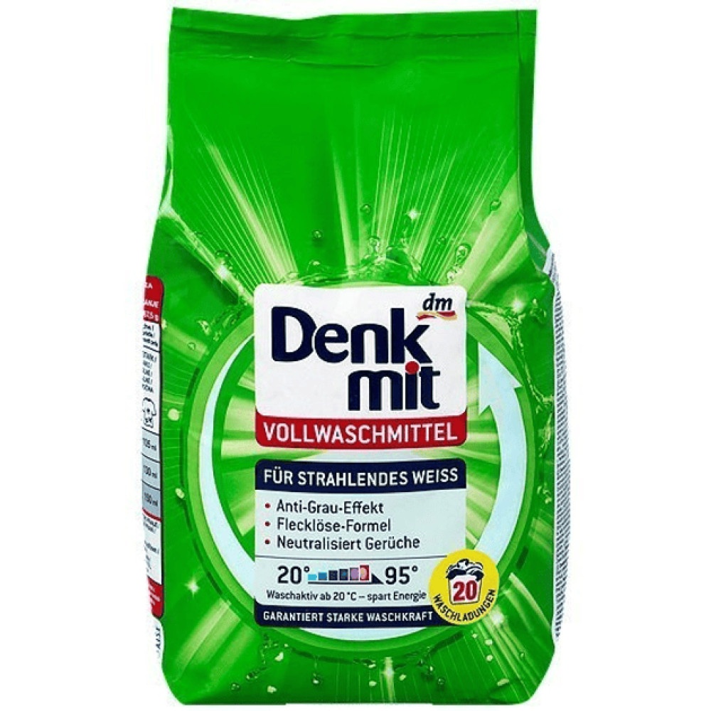 Стиральний порошок Denkmit Активная защита для белого белья, 20 стирок, 1.35 кг