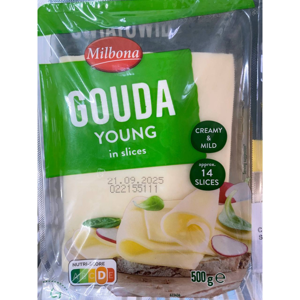 Сыр Milbona Gouda Yung 500 г