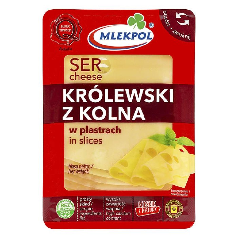 Сыр нарезка Mlekpol Krolewski 400g