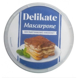 Сыр Маскарпоне Mascarpone Delikate ser śmietankowo-kremowy 250г