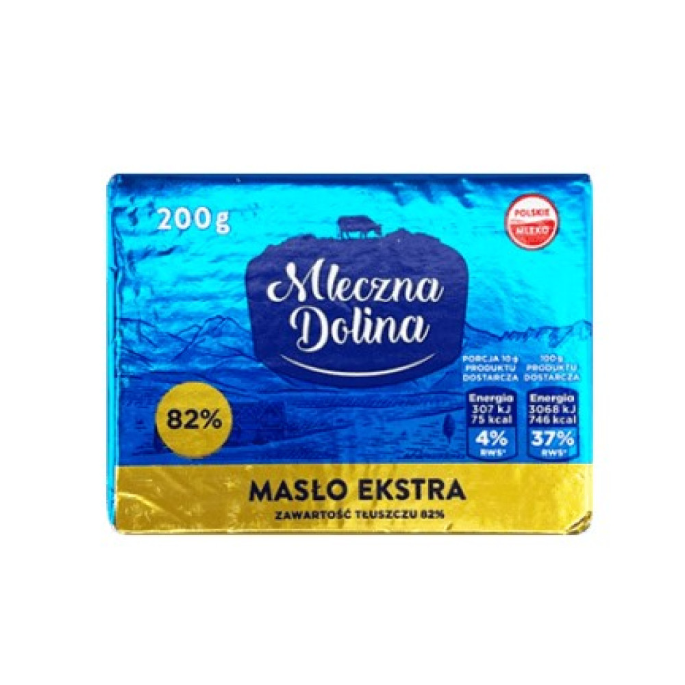 Масло Mleczna Dolina 82% 200г